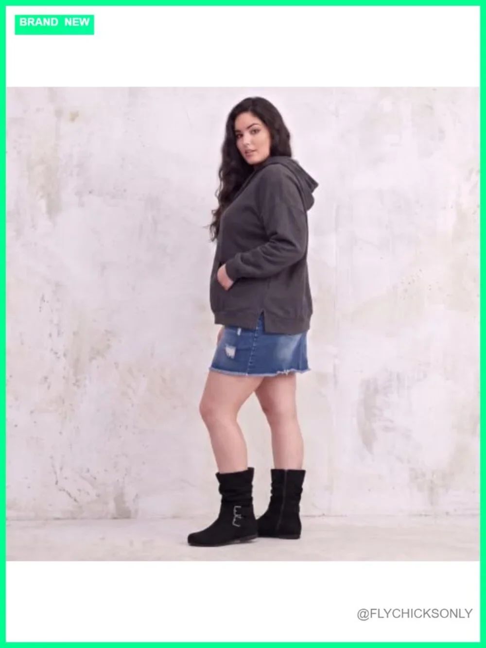 Wide Width Ankle Boots Low Heel Side Zipper Round Toe Micro Fiber